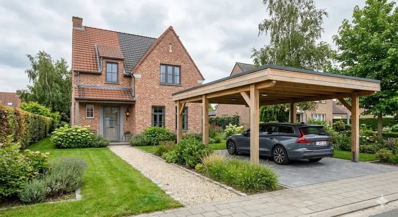Carport sans permis en Wallonie : ce que dit le CoDT en 2026