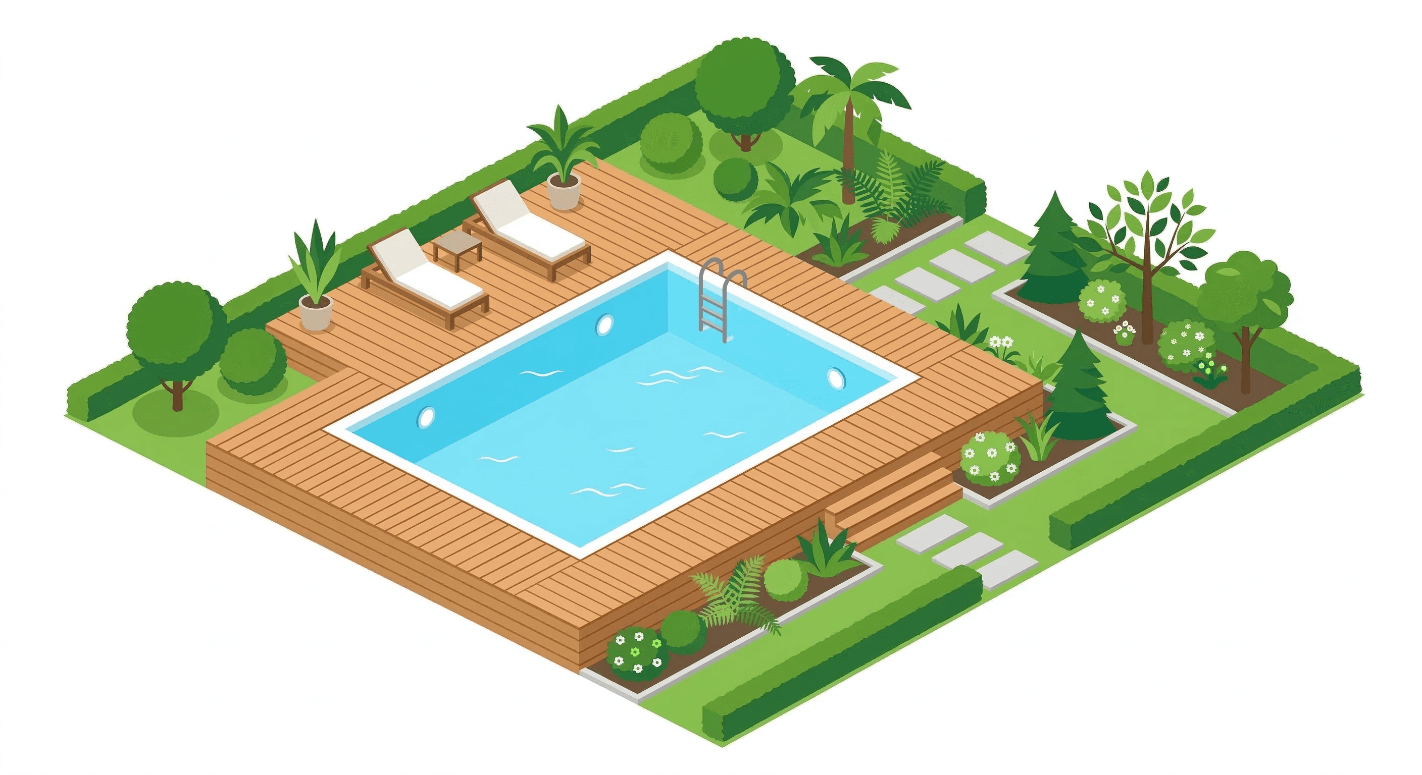 Piscine enterrée en Wallonie : permis d'urbanisme obligatoire ? (CoDT 2026)